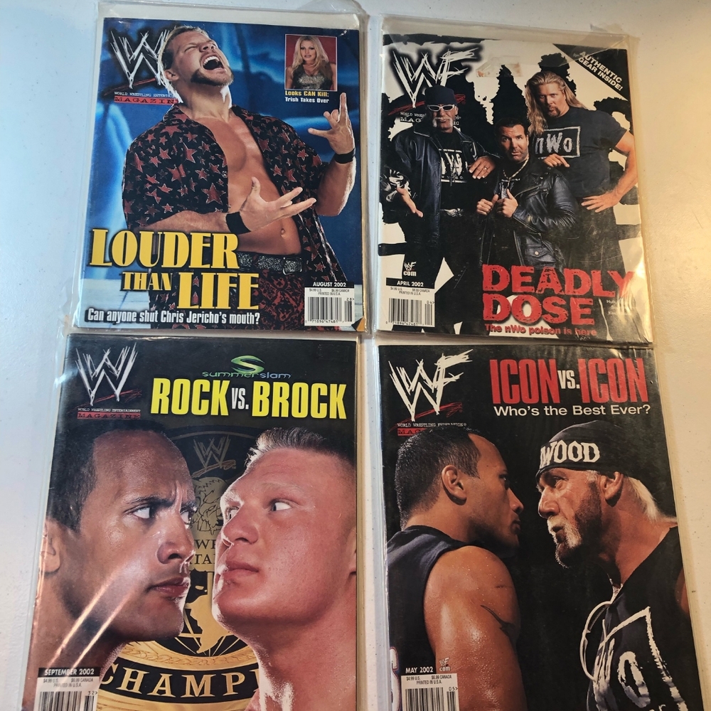 4-Pack WWE Magazine Set